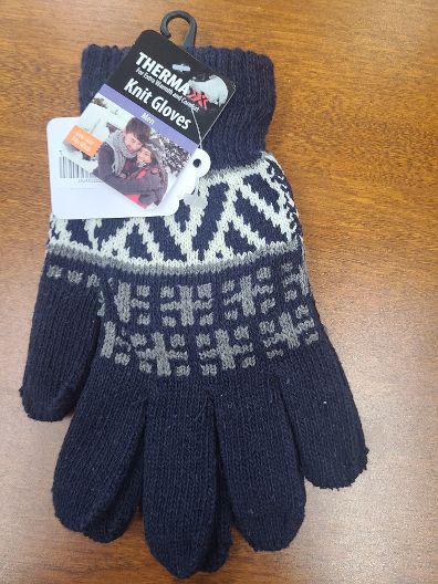 Thermal Knit Gloves - O/S Black